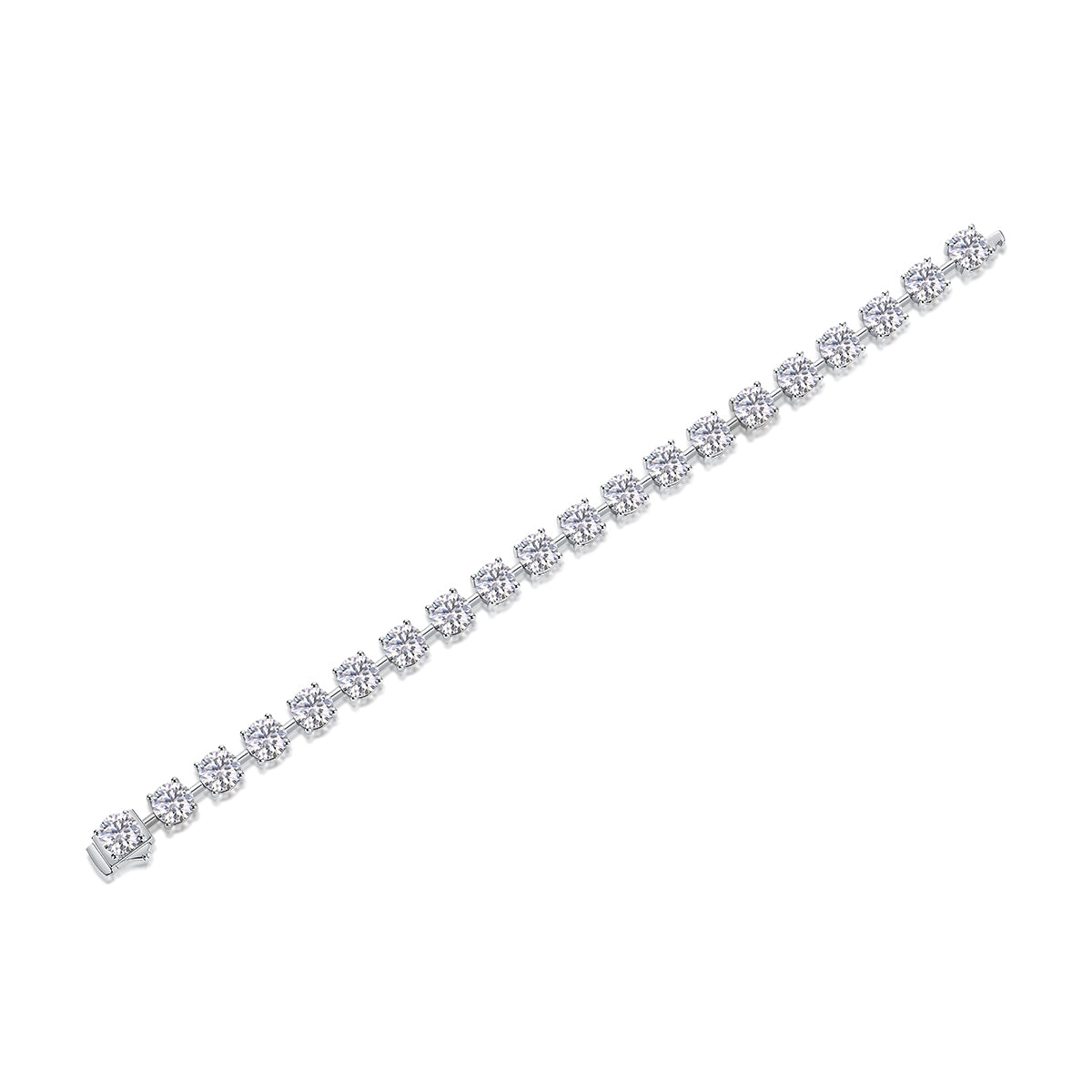 1About Time Luxury Fashion Mossan Diamond S925 Silver Bracelet Comparable To Natural Diamonds Prohibit TikTok sales