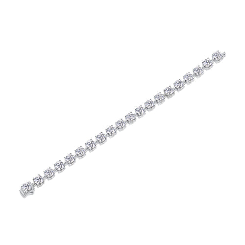 1About Time Luxury Fashion Mossan Diamond S925 Silver Bracelet Comparable To Natural Diamonds Prohibit TikTok sales