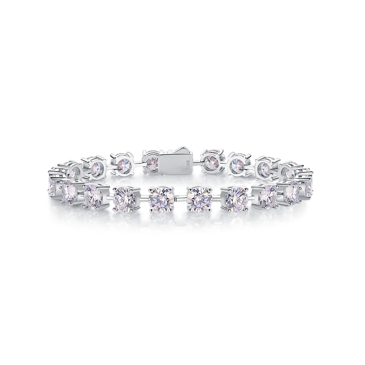 1About Time Luxury Fashion Mossan Diamond S925 Silver Bracelet Comparable To Natural Diamonds Prohibit TikTok sales