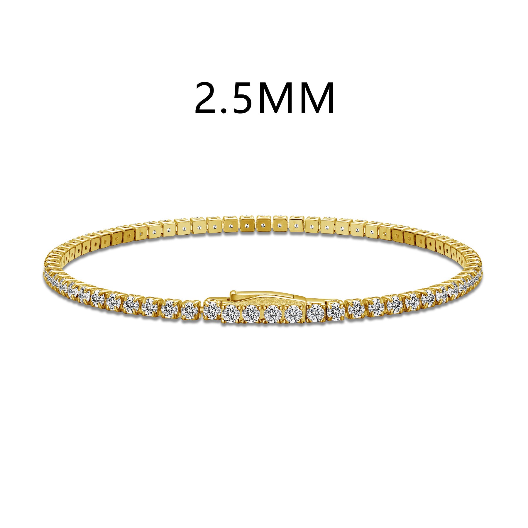 S925 Sterling Silver Full Diamond Bracelet Female Inlaid Zircon