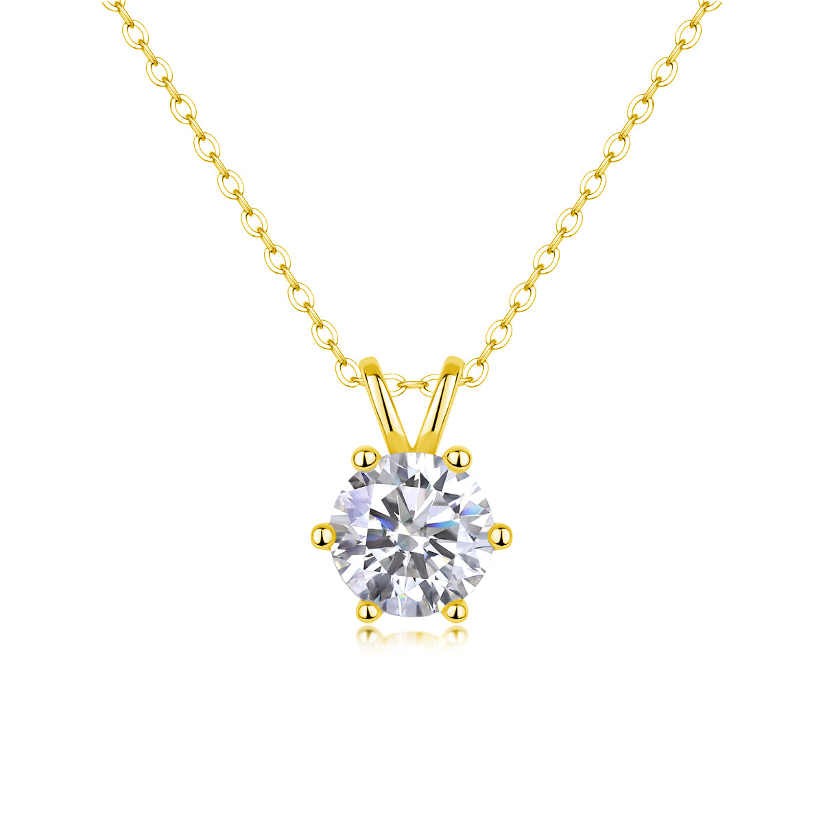 1Romantic Mark - A Fashionable And Luxurious Diamond Jewelry Pendant Set With 2-carat Moissanite S925 Sterling Silver Prohibit TikTok sales