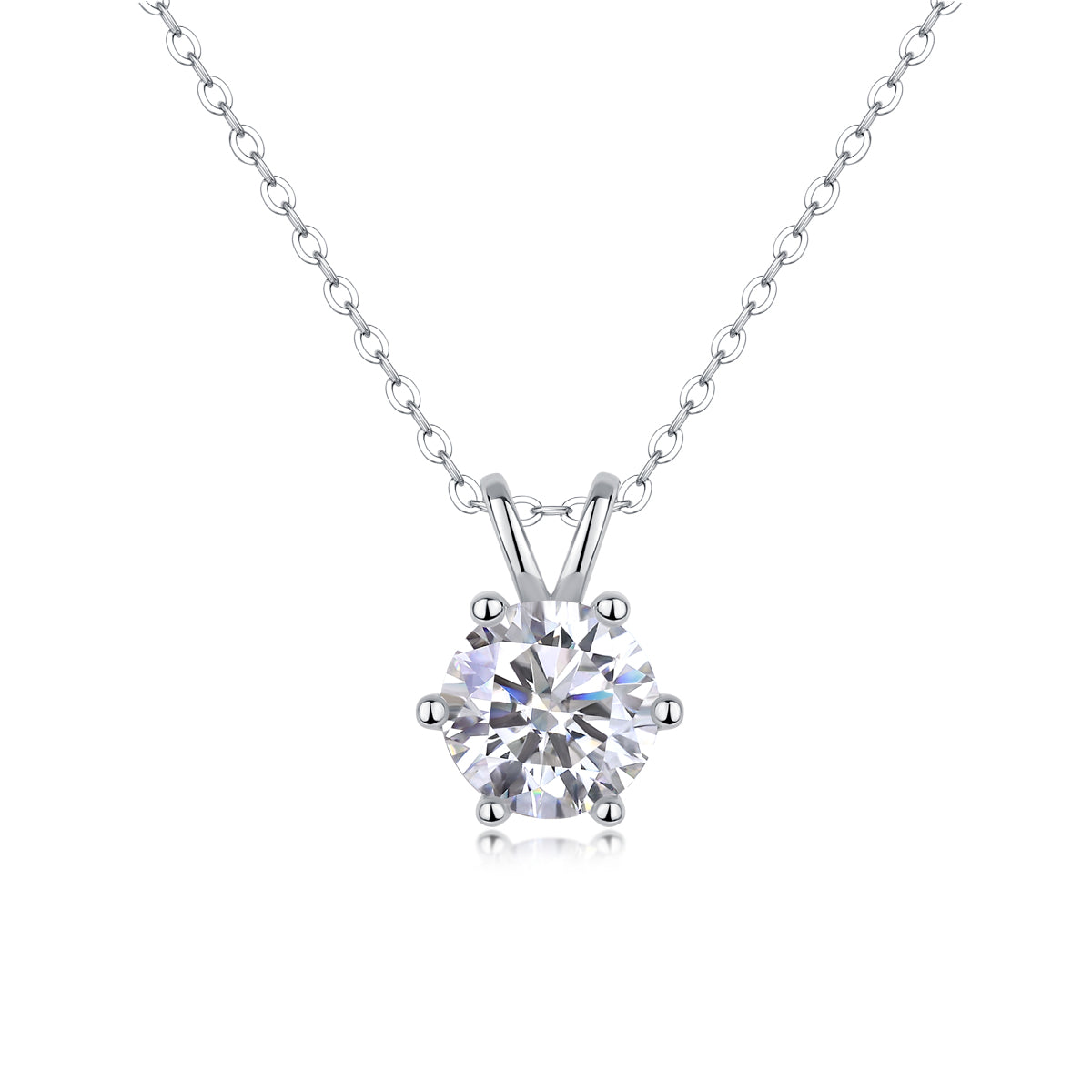 1Romantic Mark - A Fashionable And Luxurious Diamond Jewelry Pendant Set With 2-carat Moissanite S925 Sterling Silver Prohibit TikTok sales